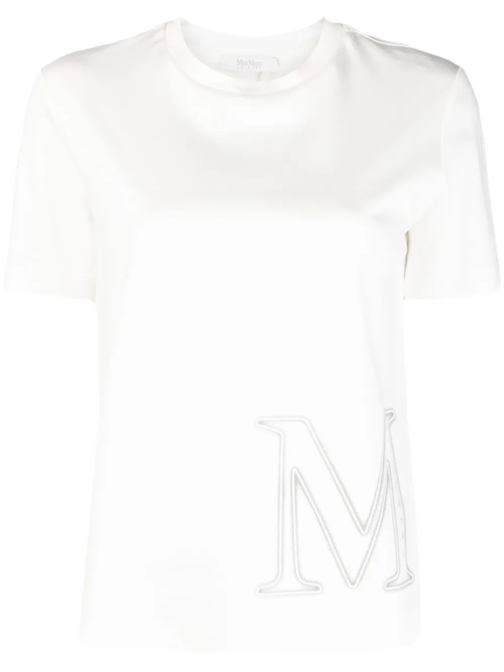 Max Mara Leisure T-shirt met logoprint Wit