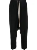 Rick Owens drop-crotch cropped trousers - Black