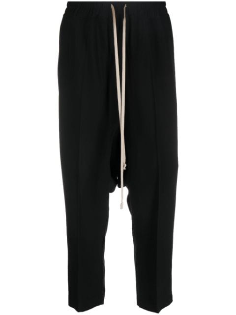 Rick Owens drop-crotch cropped trousers