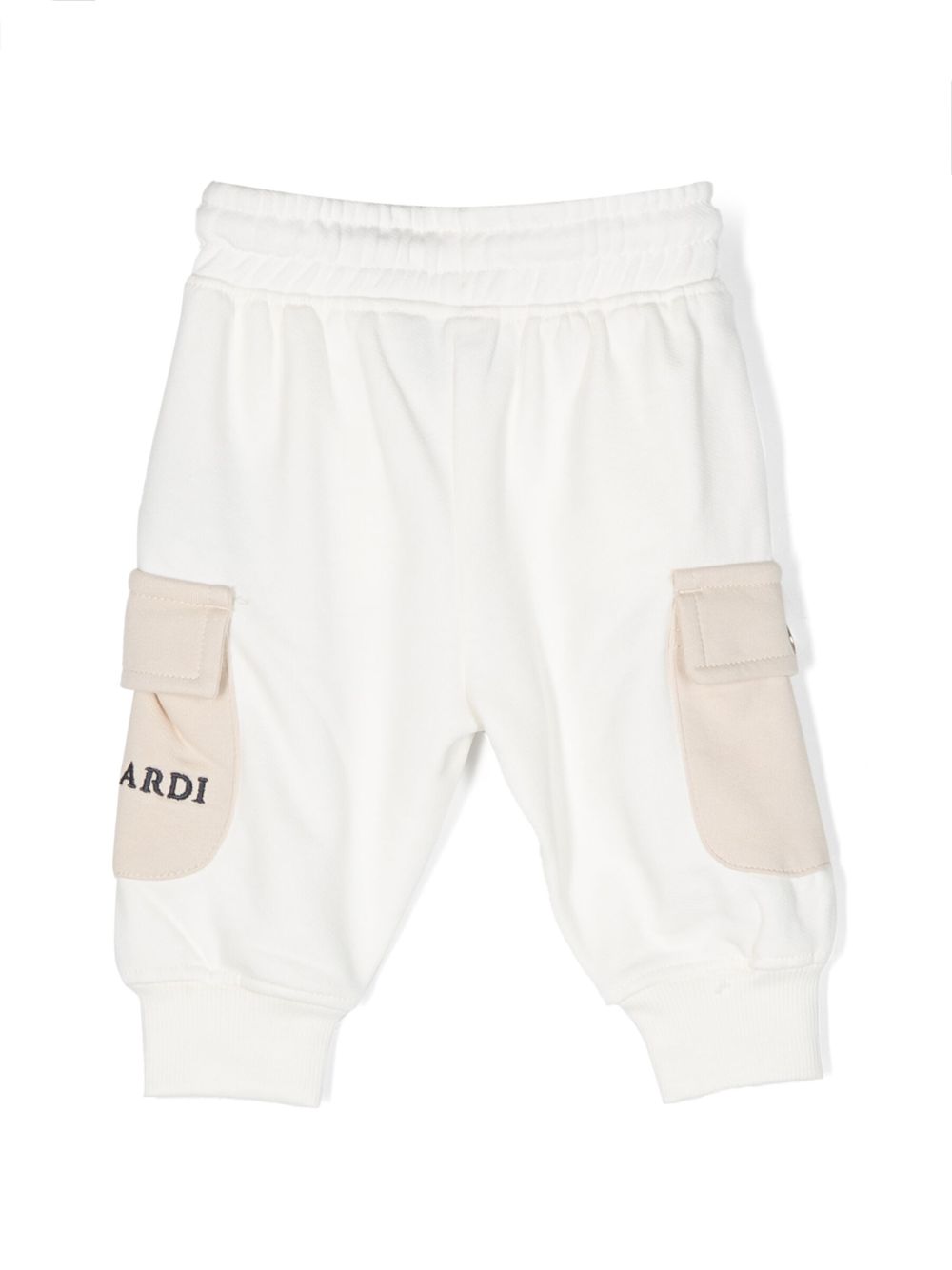 TRUSSARDI JUNIOR logo-print cotton track pants - Beige