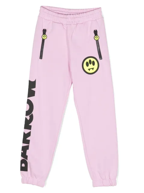 Barrow kids logo-print cotton track pants