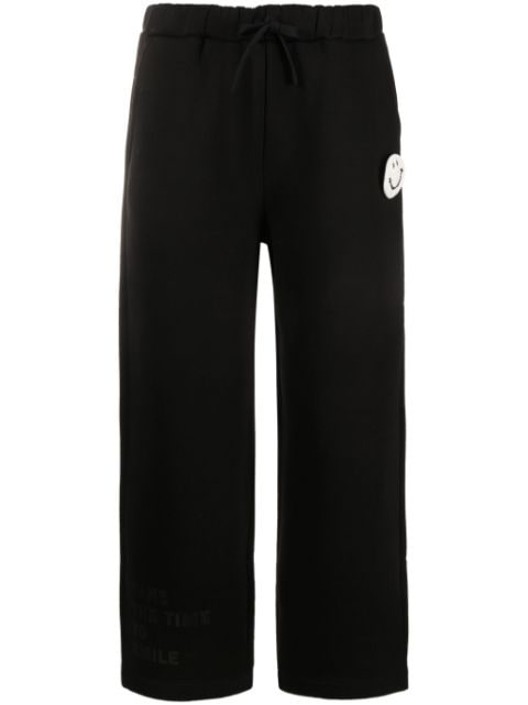 Joshua Sanders smiley-patch track trousers