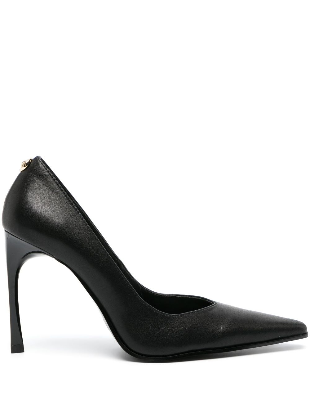 pointed-toe 100mm leather pumps