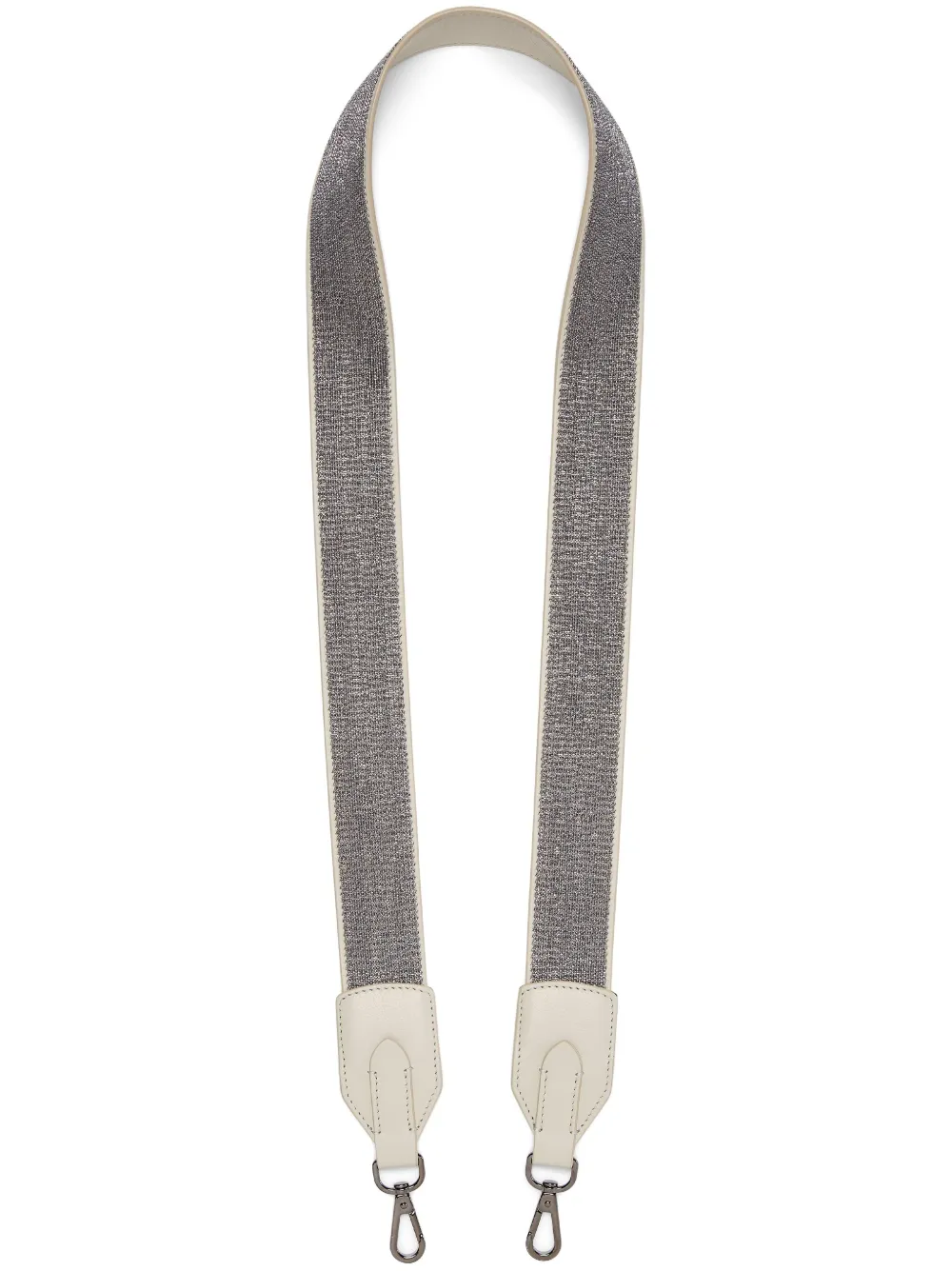 Brunello Cucinelli Precious leather bag strap - Neutrals