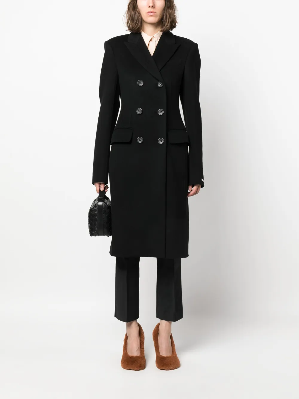 Sportmax Wollen jas - Zwart