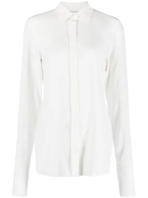 Sportmax Yen pointed-collar long-sleeve shirt