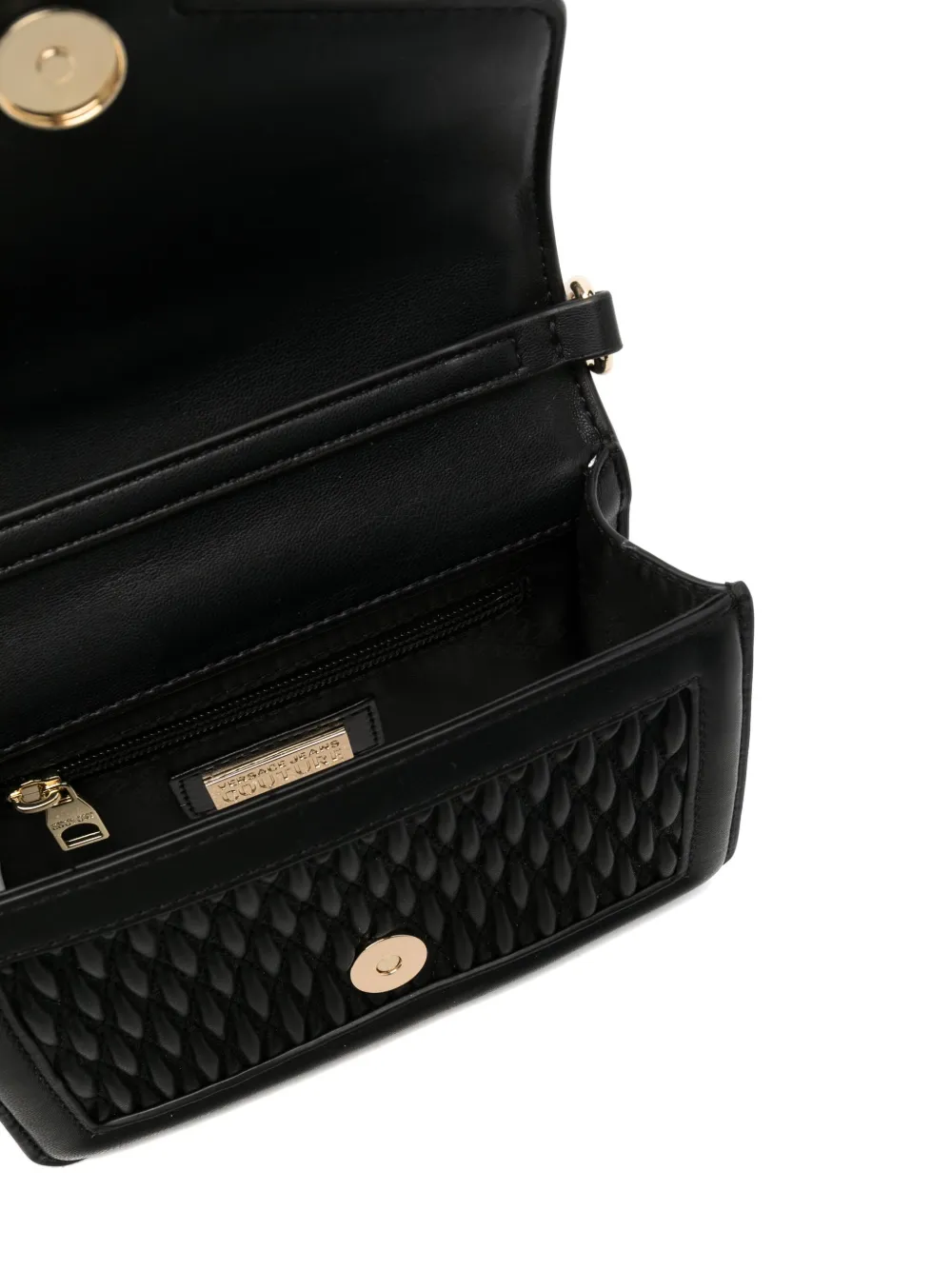 Versace Jeans Couture Baroque-buckle Shoulder Bag | Black