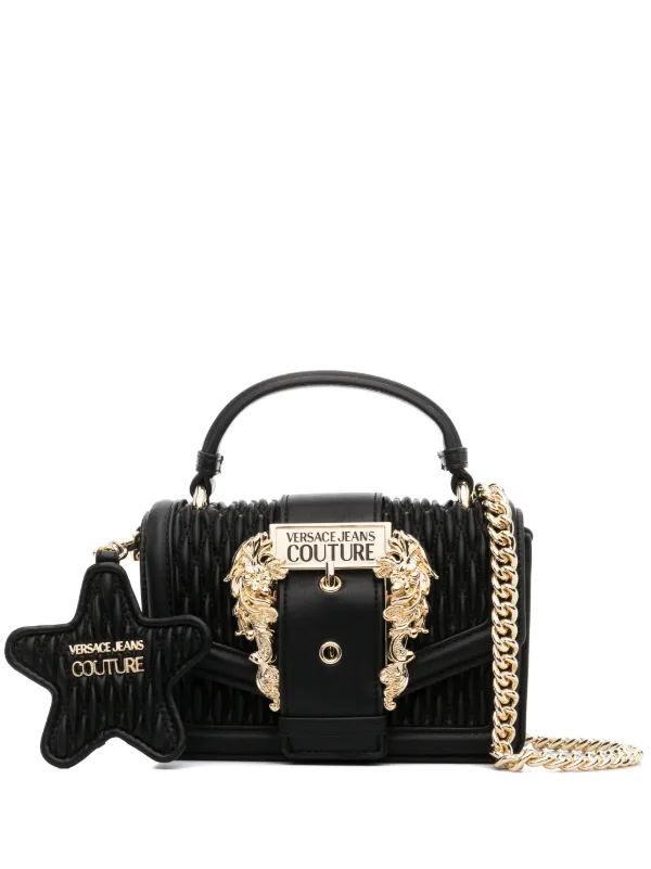 Versace Jeans Couture Baroque Buckle Crossbody Bag - Farfetch