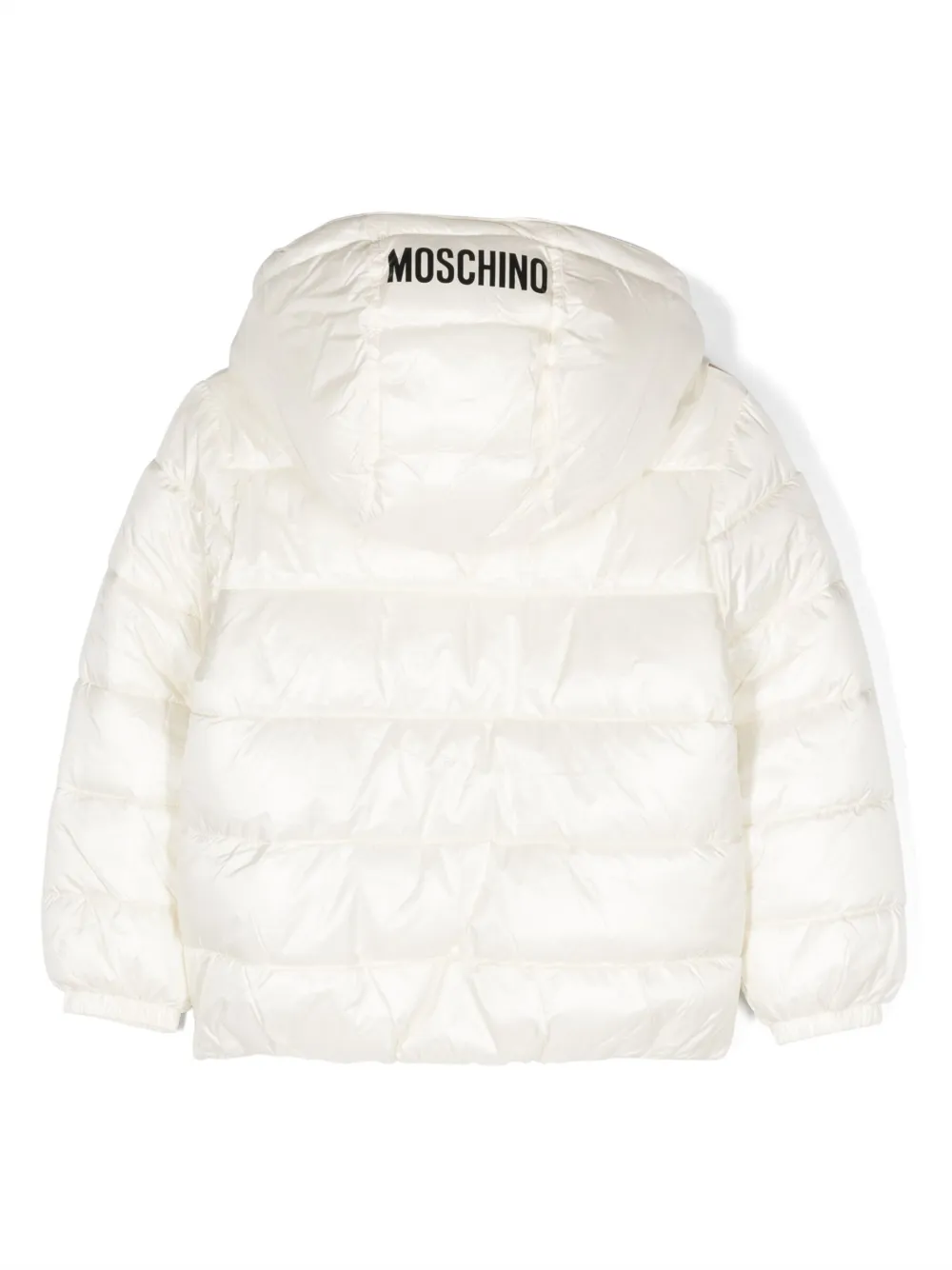 Moschino Kids Teddy Bear-print hooded jacket - Beige