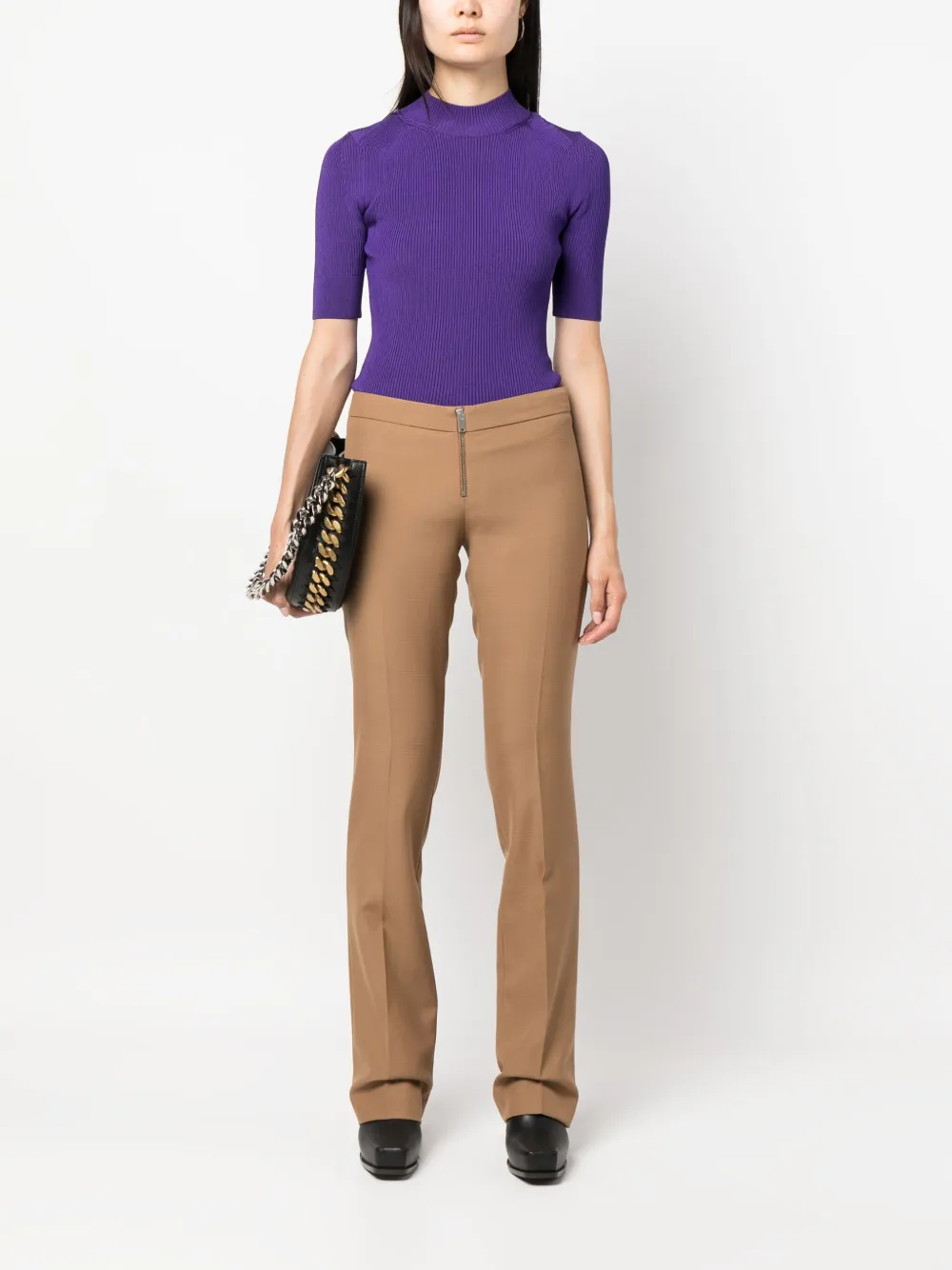 Stella McCartney Slim-fit broek - Bruin