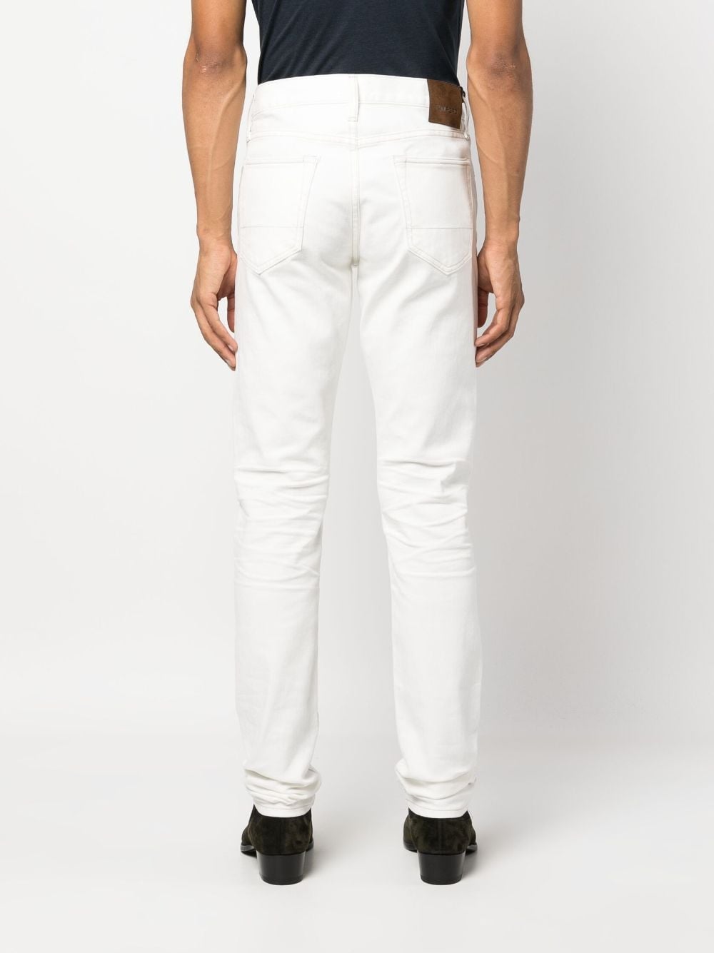 Shop Tom Ford Slim-fit Jeans In White