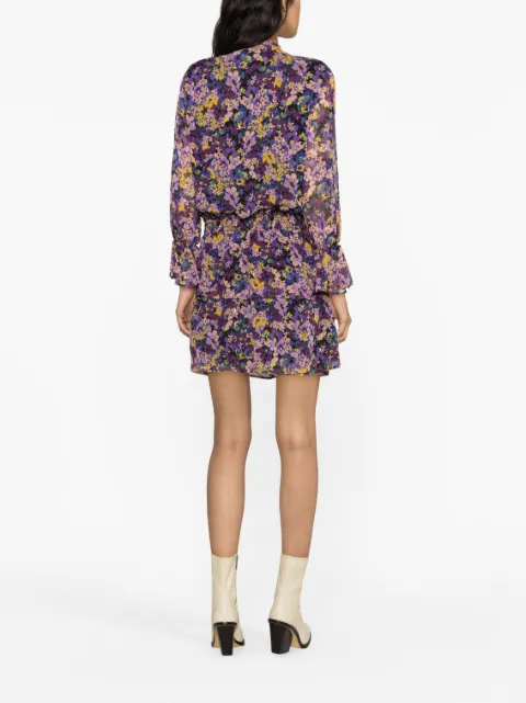 LIU JO floral-print ruffled minidress CF3251T2541 - 3