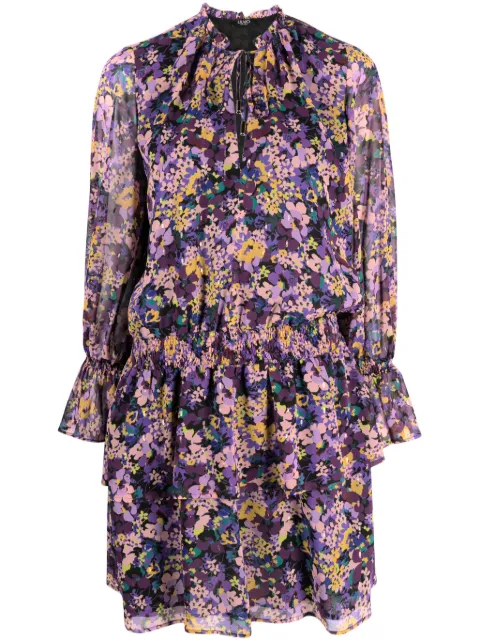 LIU JO floral-print ruffled minidress