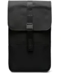 Rains mini Trail logo-debossed backpack - Black