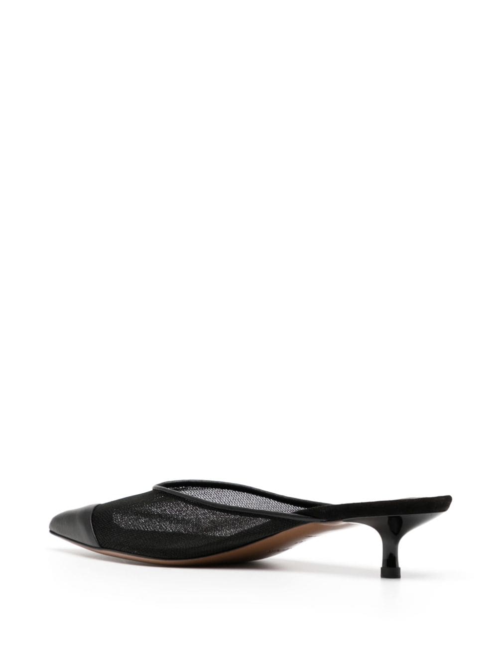 Shop Neous Pointed-toe Mesh Mules In Black