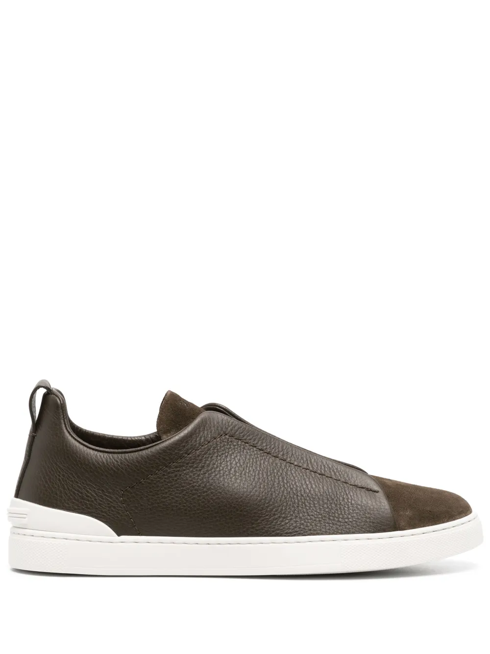 ZEGNA SLIP-ON SUEDE SNEAKERS