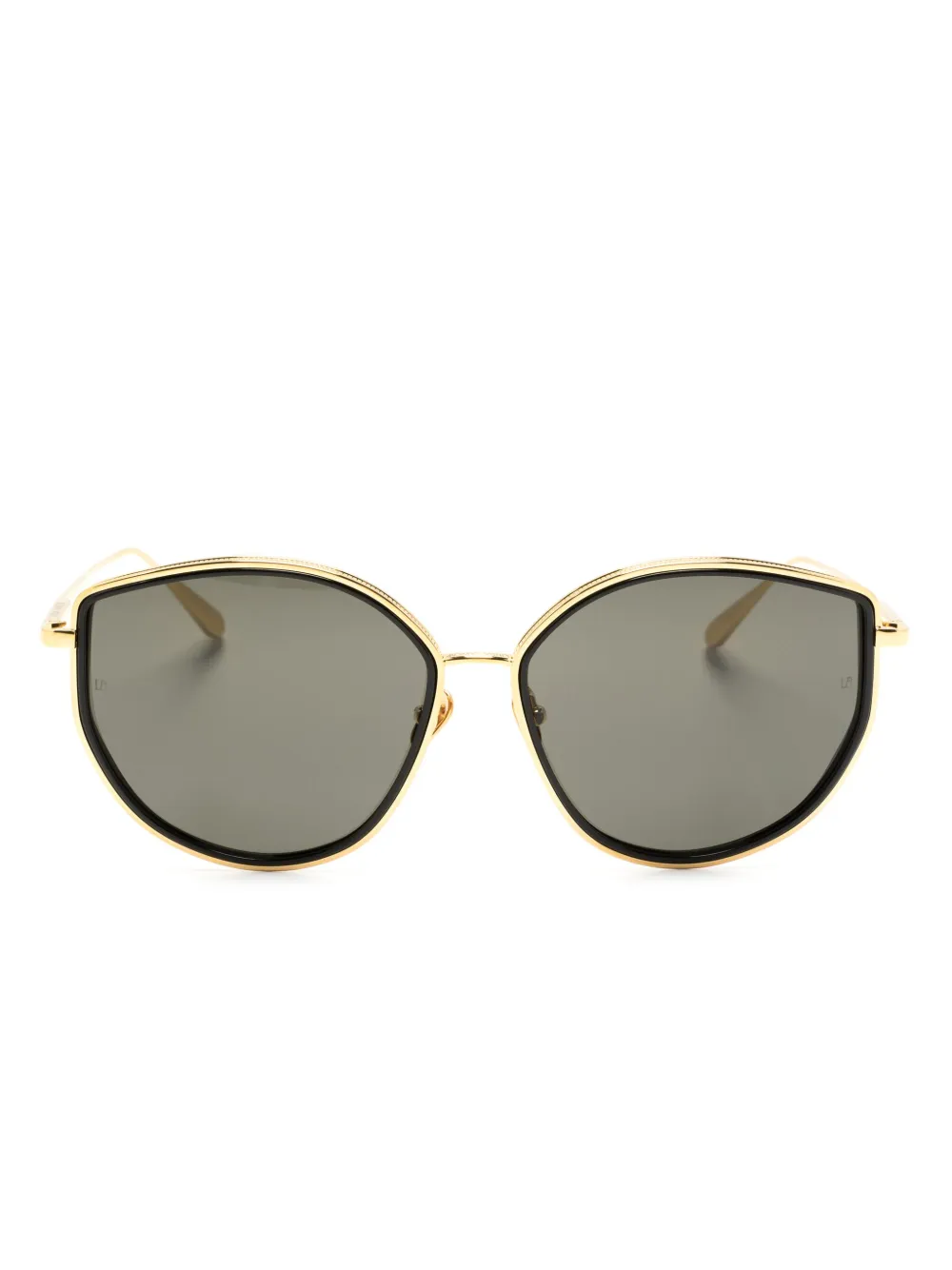 Linda Farrow Samara cat-eye sunglasses - Gold