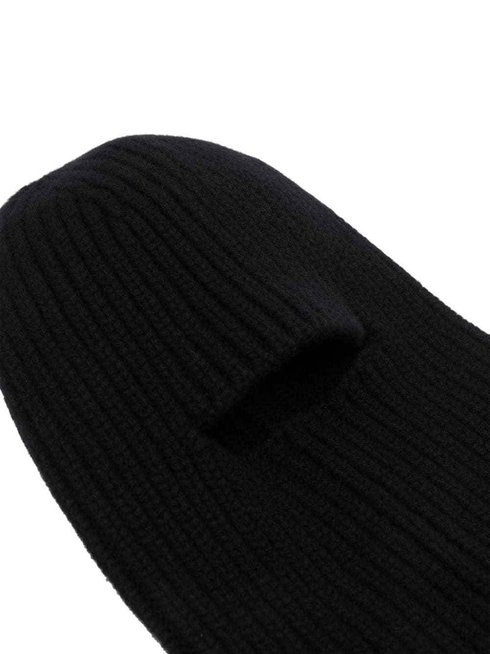 Lardini ribbed-knit pull-on style balaclava - Zwart