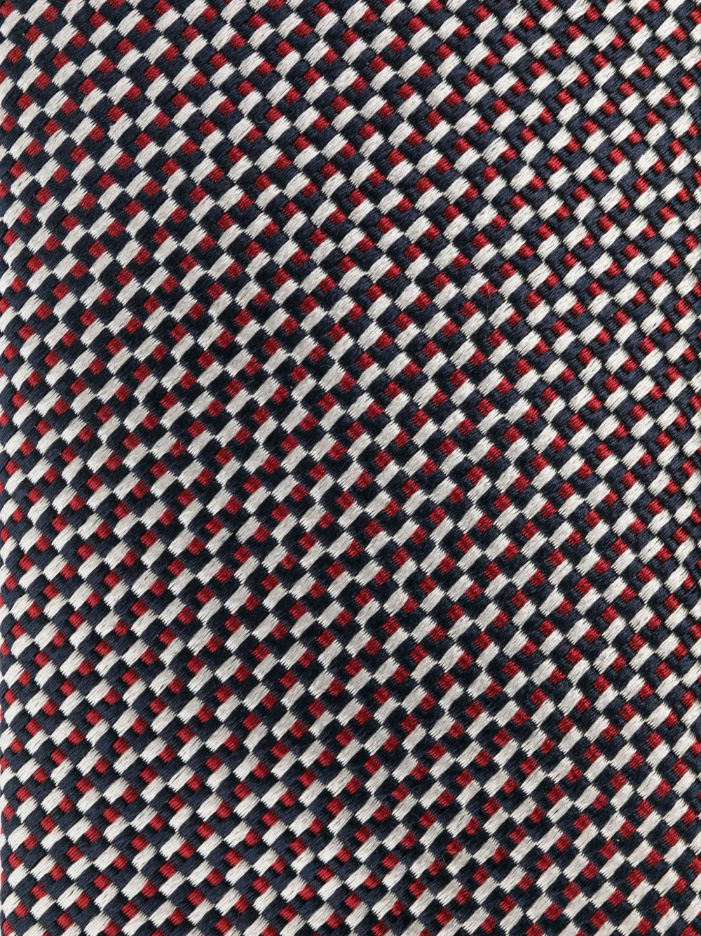 Zegna embroidered silk tie - Blauw