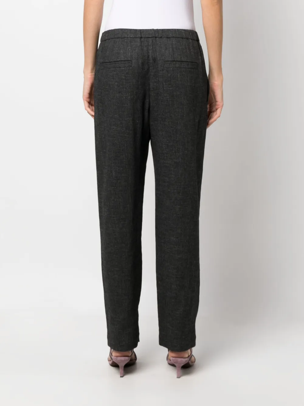 Brunello Cucinelli Pleated Straight-leg Trousers In Grey