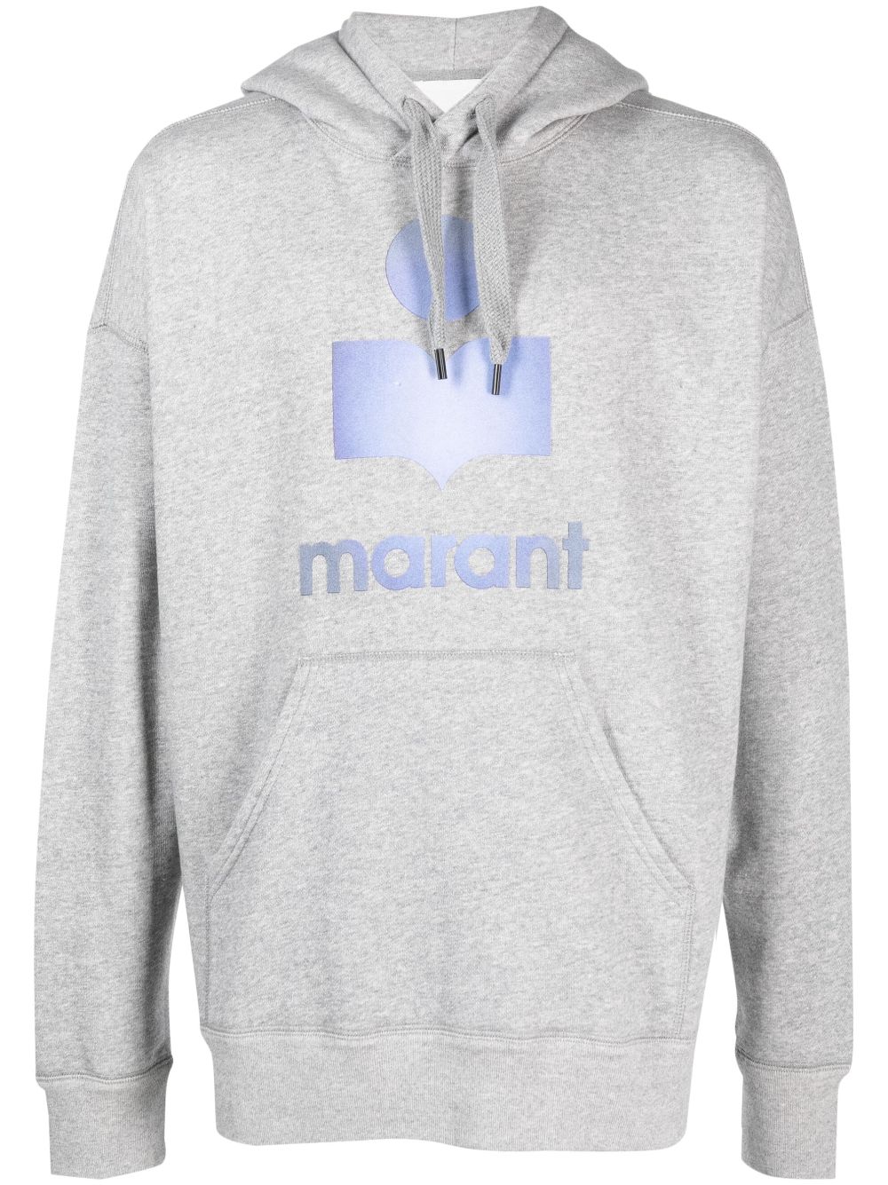 logo-print drawstring hoodie