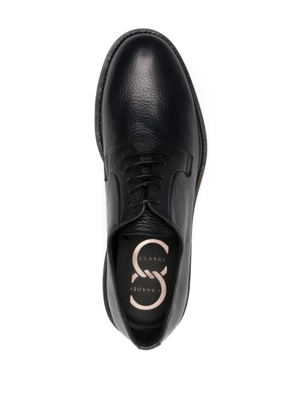 Casadei チェルボ レザーダービーシューズ | ブルー | FARFETCH JP