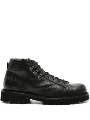 靴 CASADEI Off Road Leather Sneakers in Black for Women | Casadei®