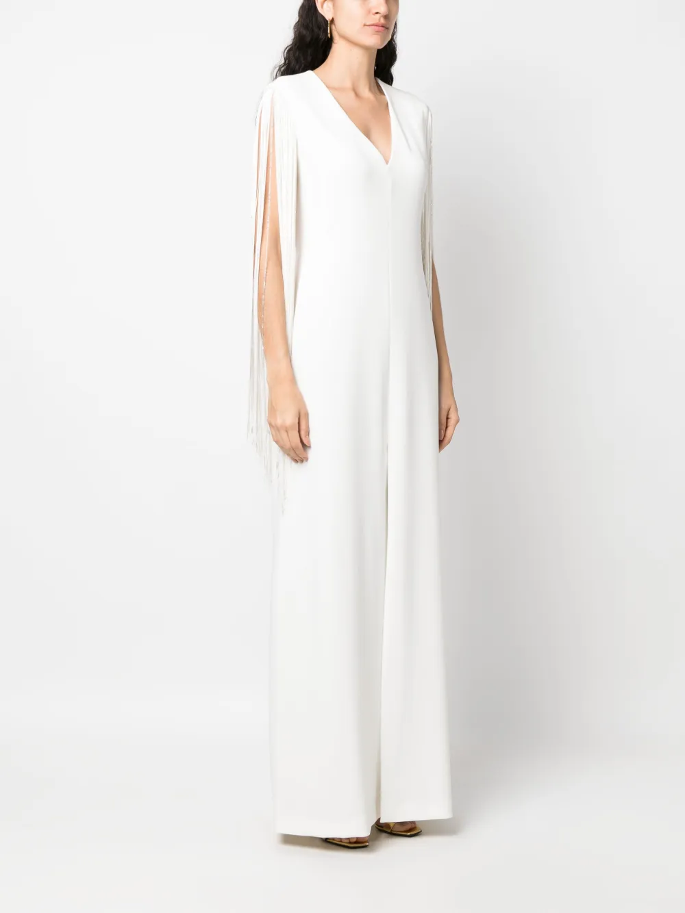 Max Mara Jurk met V-hals Wit