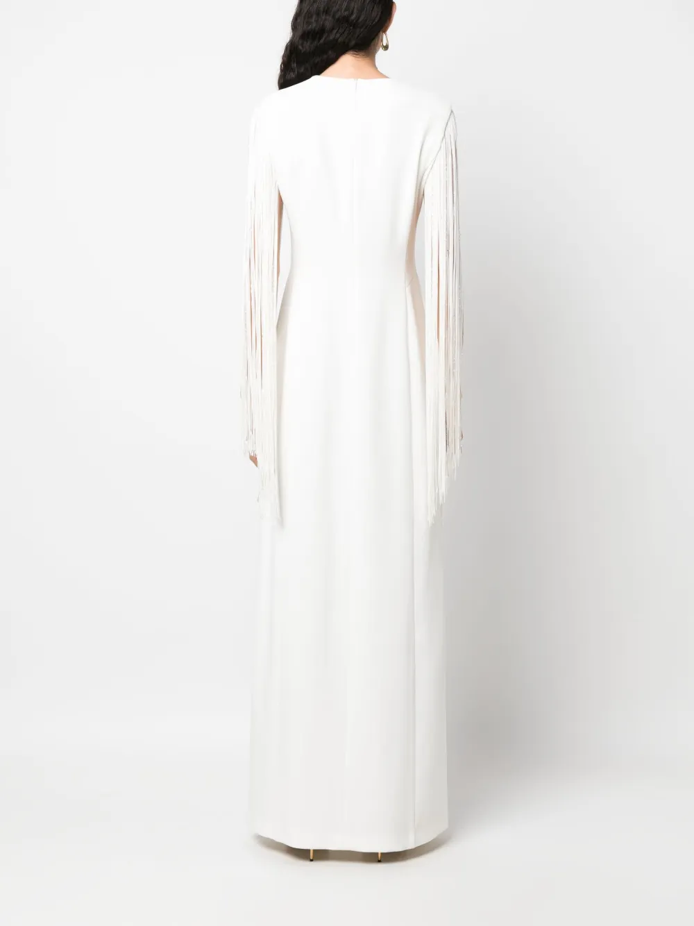 Max Mara Jurk met V-hals Wit