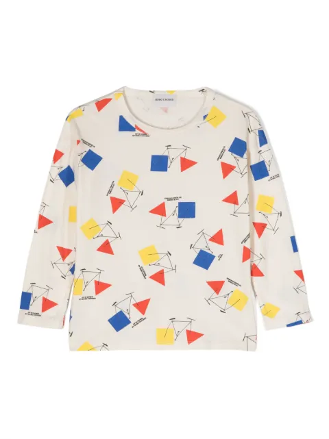 Bobo Choses geometric-print crew-neck T-shirt