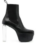 Rick Owens Minimal Grill Beatle 145mm ankle boots - Black