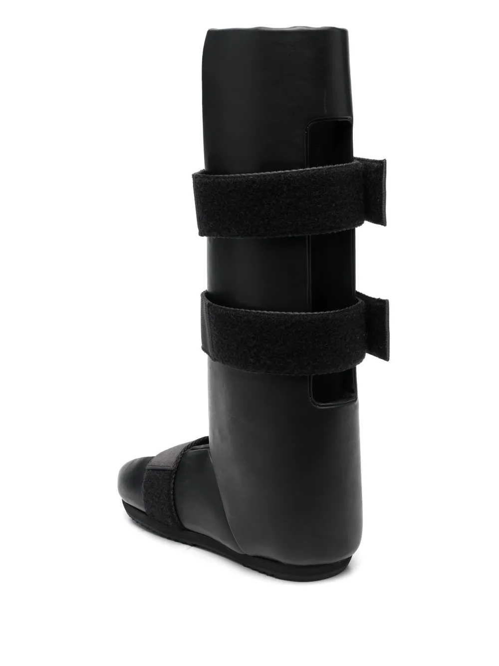 Rick Owens Splint leather knee boots Black