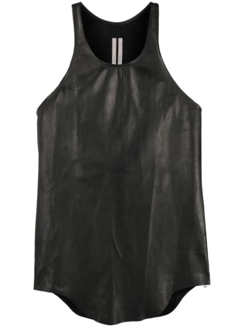 Rick Owens scoop-neck leather tank top