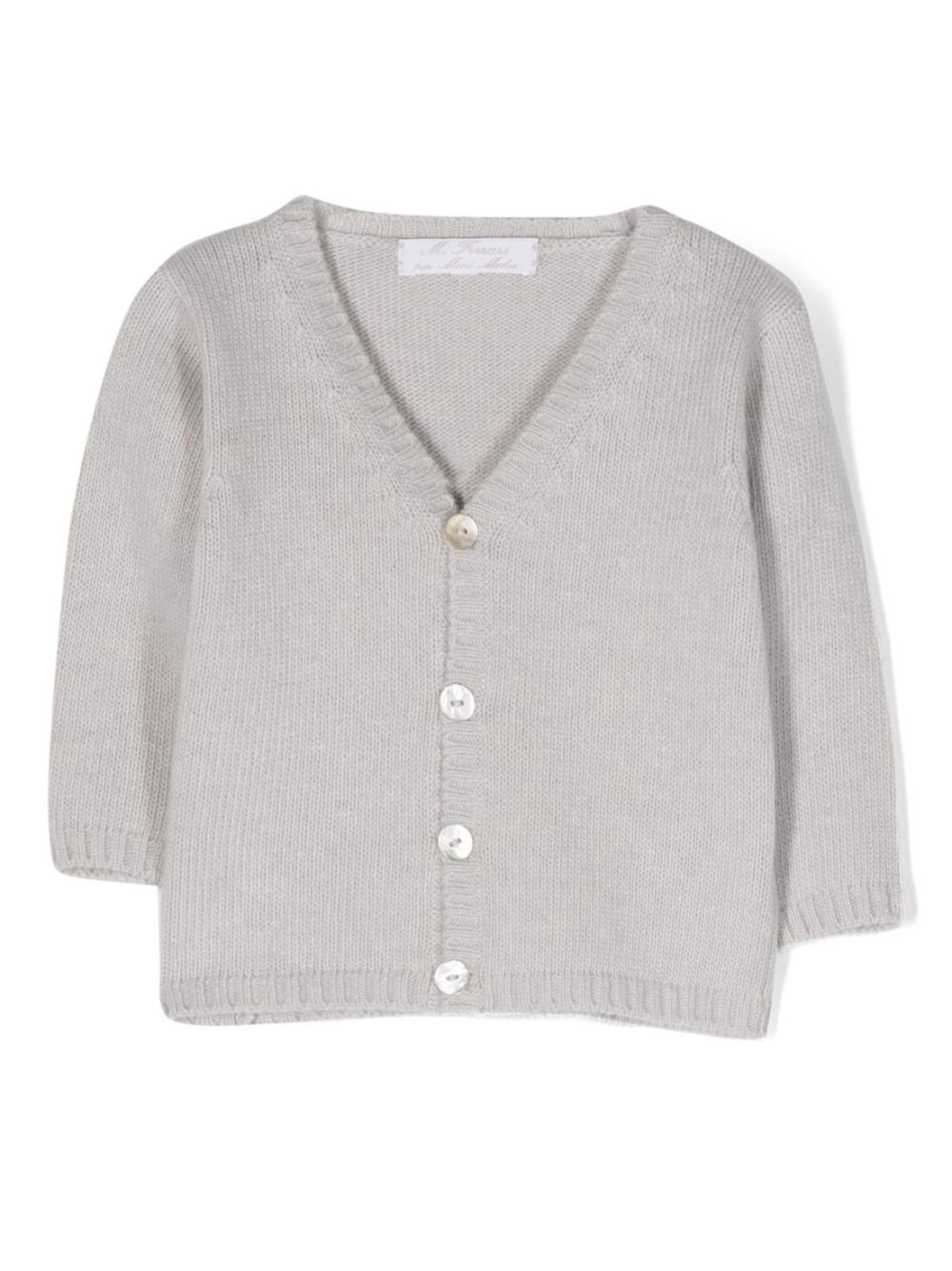 Mariella Ferrari V-neck knitted cardigan - Grey