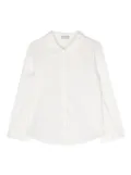 Il Gufo scallop-collar cotton shirt - White