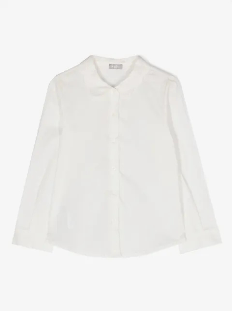 Il Gufo chemise en coton à col festonné