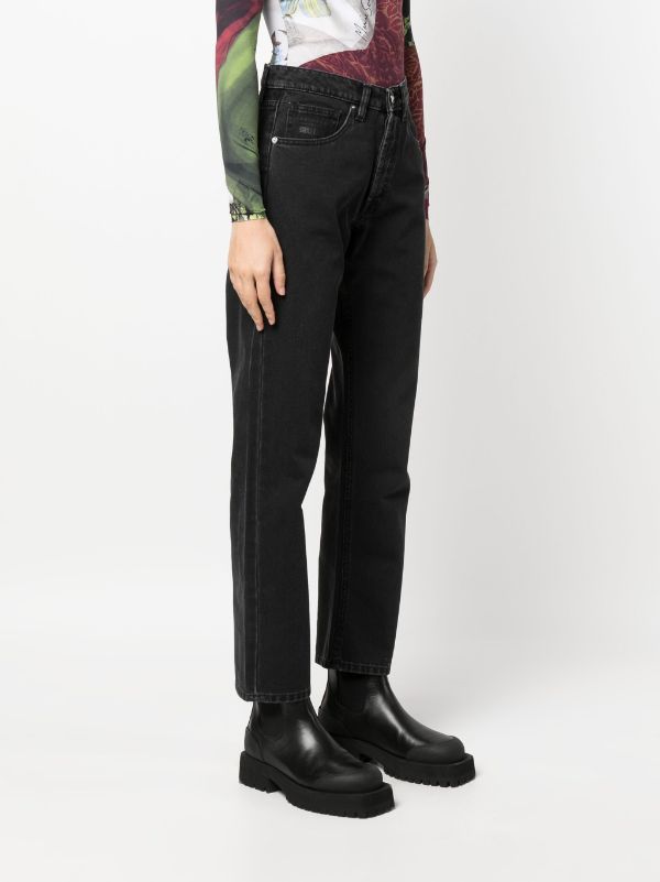 Joshua Sanders smiley-print straight-leg Jeans - Farfetch