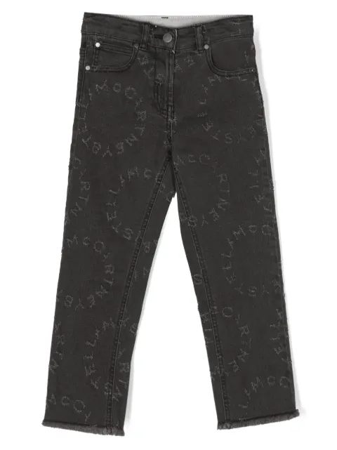 Stella McCartney Kids logo-embroidered jeans