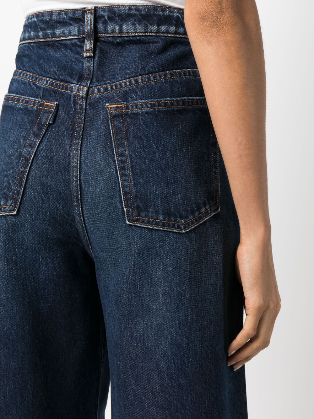 Shop 3x1 High-waist Wide-leg Jeans In Blue