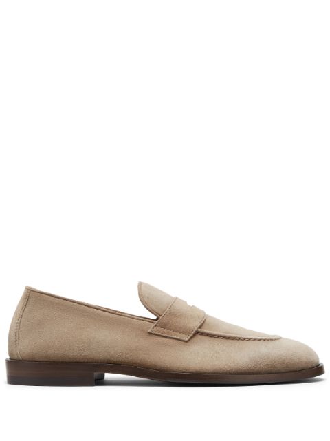 Brunello Cucinelli suede penny loafers Men