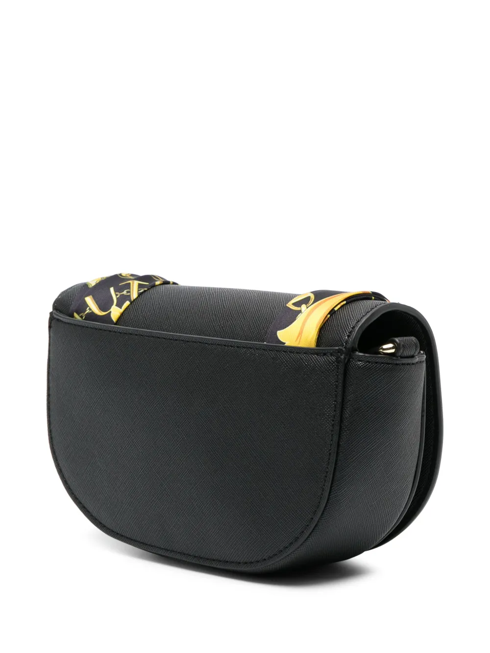 Versace Jeans Couture Logo-plaque Shoulder Bag In Black