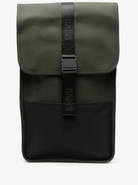 Rains Trails logo-debossed backpack