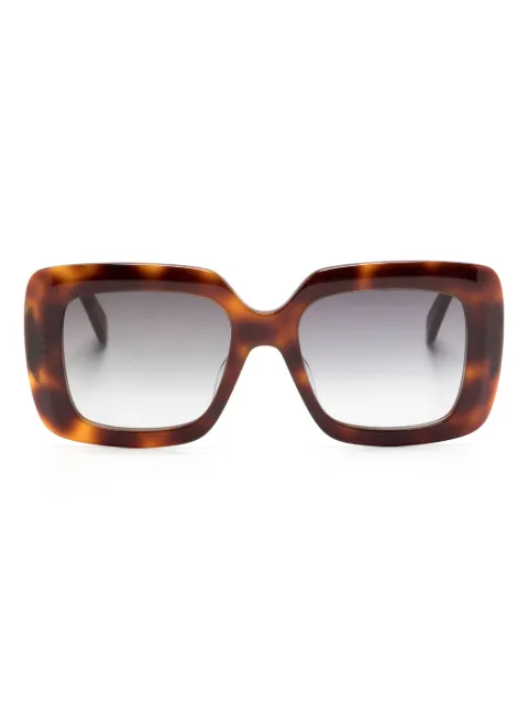 Celine Eyewear oversized tortoiseshell-frame sunglasses