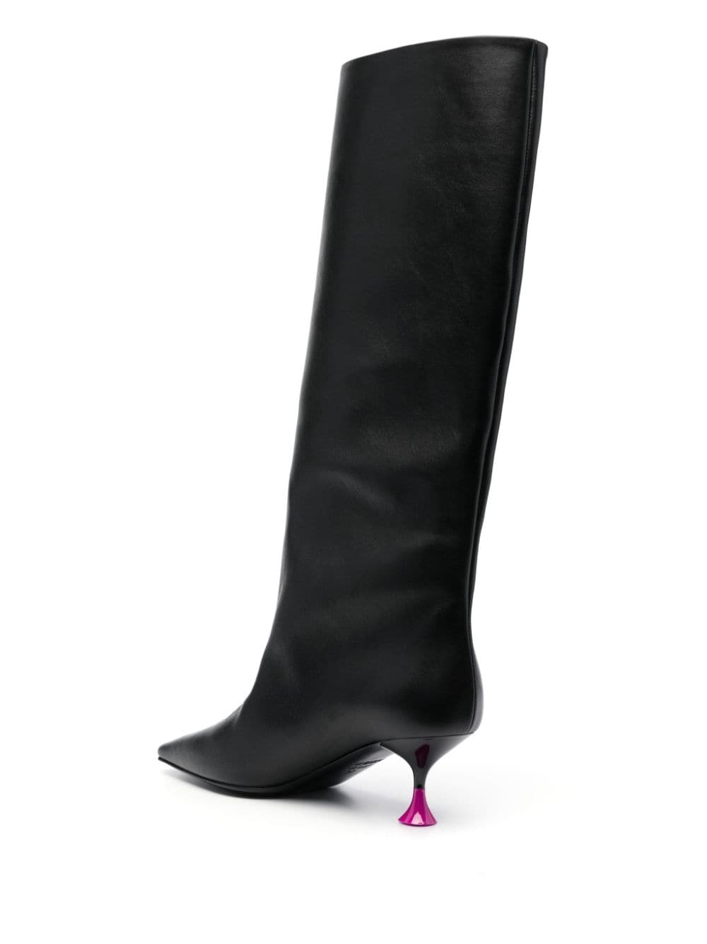 Shop 3juin Anita 60mm Leather Boots In Black