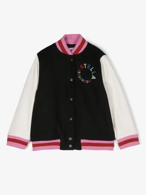 Stella McCartney Kids Bomber con ricamo