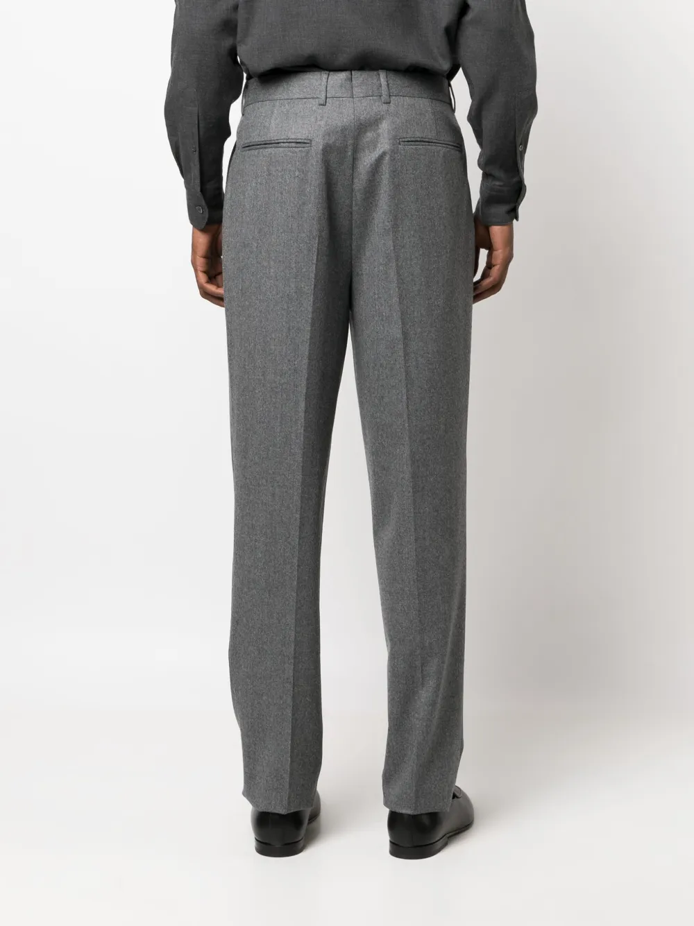 Zegna Wollen plooibroek Grijs