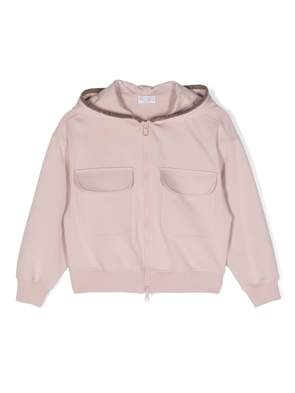 Brunello Cucinelli Sweater met capuchon Roze