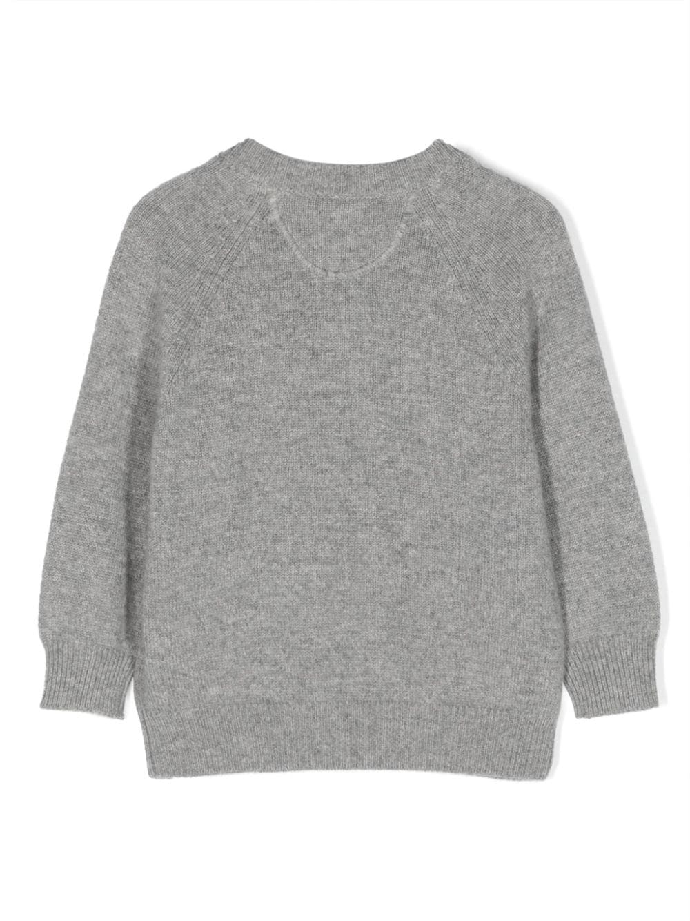 Shop Brunello Cucinelli Intarsia-knit Cashmere Jumper In Grey