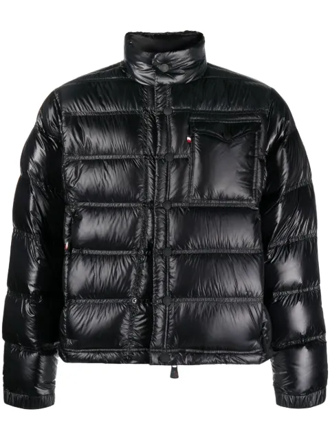 Moncler Grenoble chamarra capitonada con parche del logo 