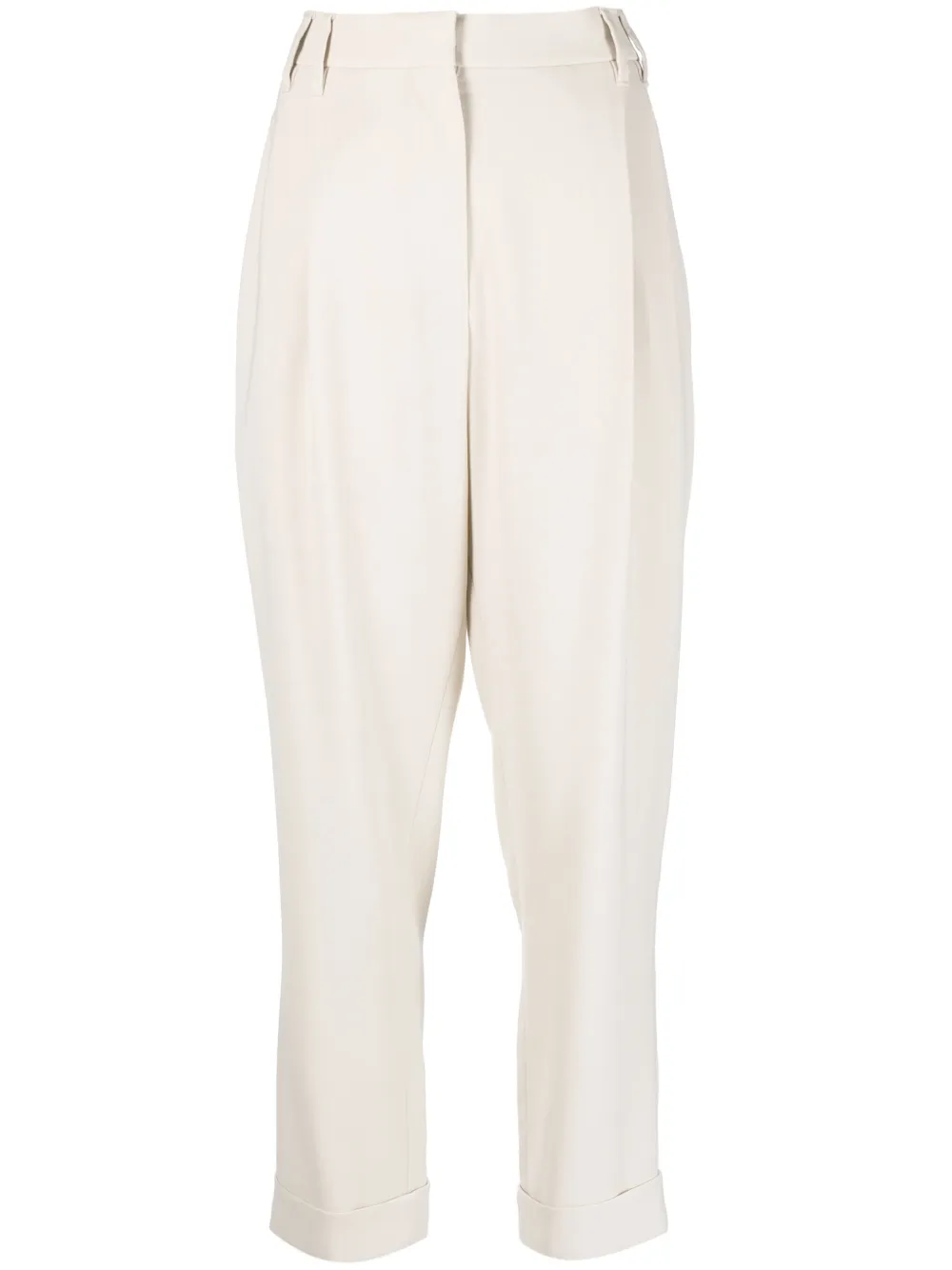 Brunello Cucinelli Straight-leg Tailored Pants In Neutrals